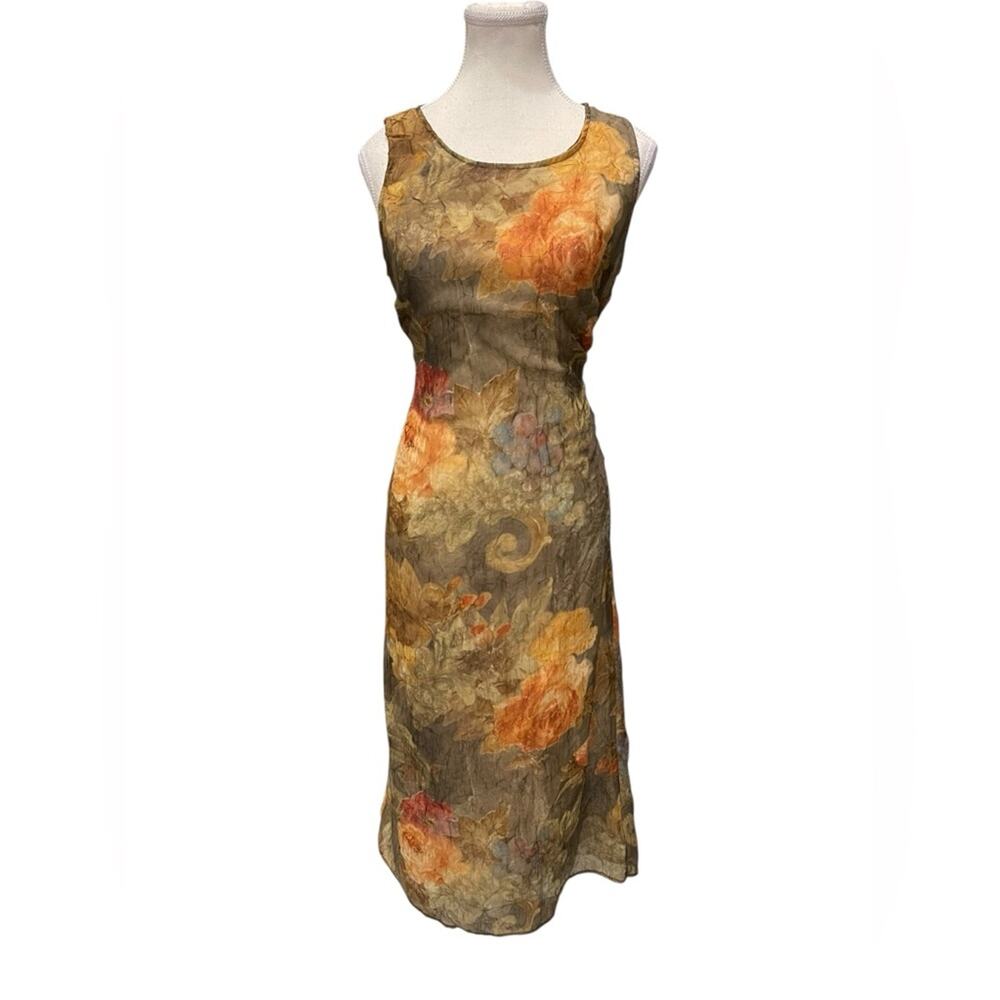 Vintage Christy Lyn Made in U.S.A Floral Sleeveless Maxi Dress Sz:8